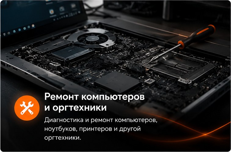 Ремонт компьютеров и оргтехники